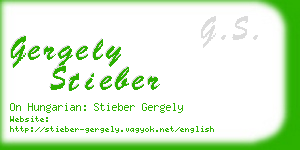 gergely stieber business card